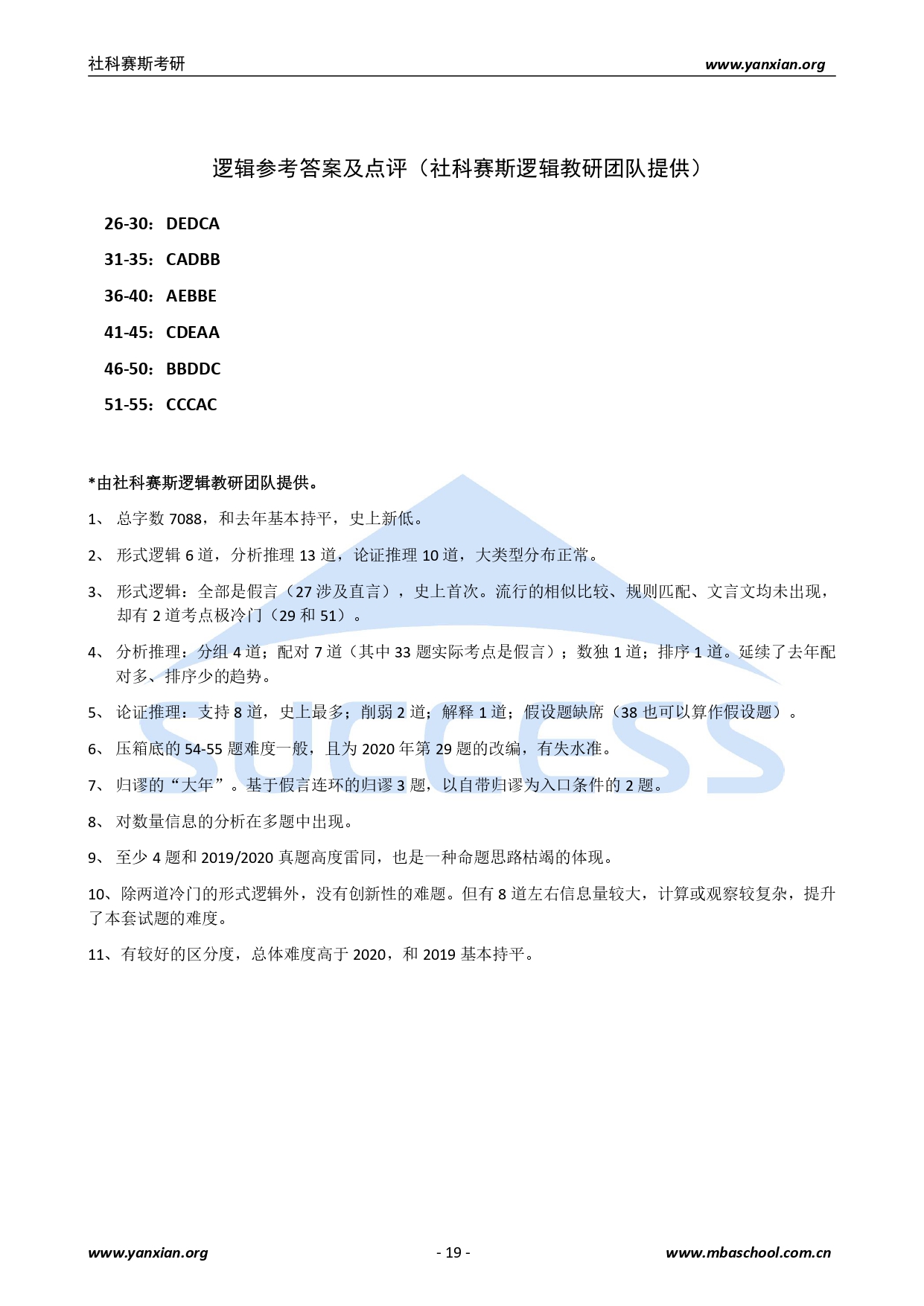 2021管綜真題:2021年管理類聯考綜合真題及解析
