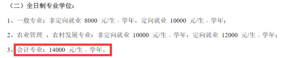 2025MPAcc學費:江西農業大學2025年MPAcc碩士研究生學費